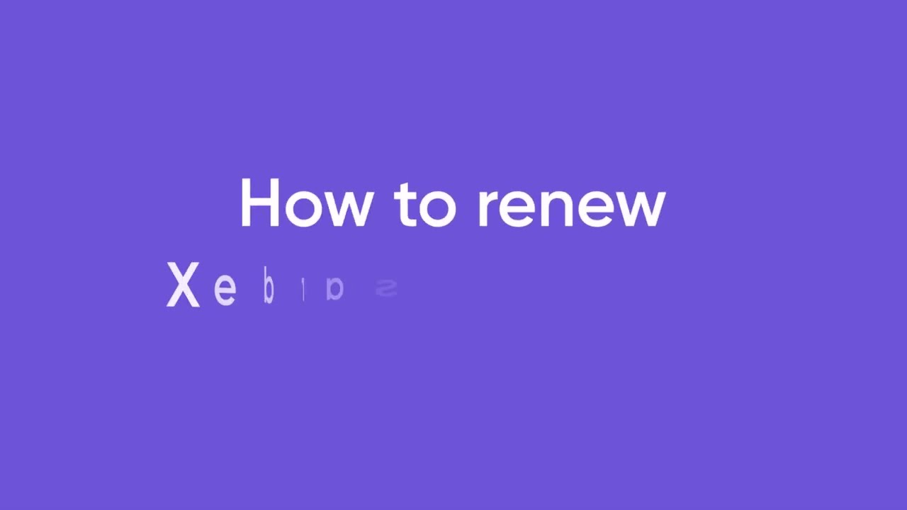 Renew Subscription